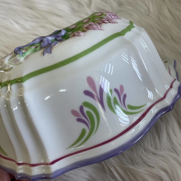 Vintage‎ Franklin Mint Le Cordon Bleu Glazed Oblong Ceramic Mold ASPARAGUS 1986 - Picture 12 of 12